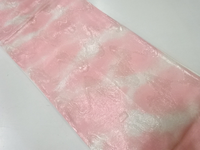 アンティーク　壺垂れ模様織出し全通袋帯（材料）